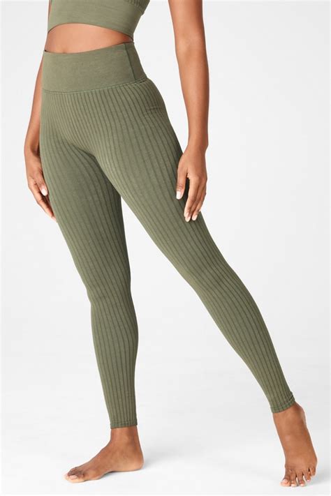 Ribbed Seamless Ultra High Waisted Leggings Fabletics