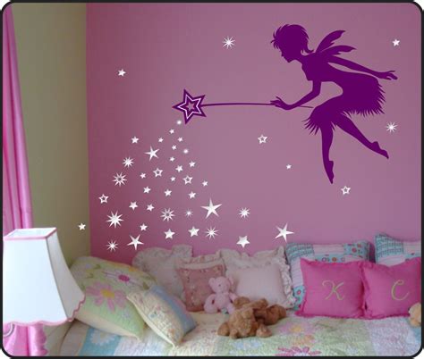 Fairy Art Fairy Decor Pixie Dust Star Wand Wall Decal Etsy Girls