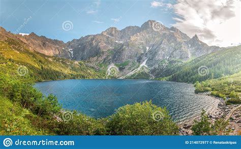 Morskie Oko Lake Tatra National Park Poland Stock Image Image Of
