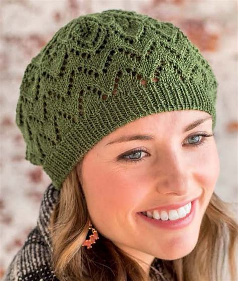 Handarbeit Printed Knitting Instructions Super Chunky Lace Beret Hat