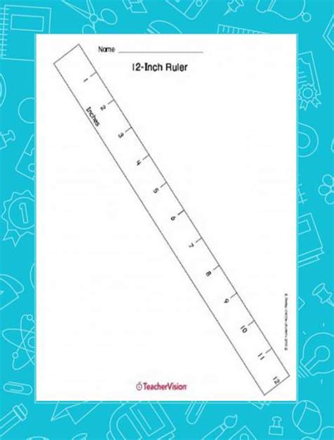 12 Inch Ruler Printable