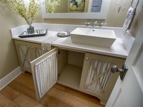 Vessel bathroom faucets are typically single hole and minimal in design. Cottage Style Bathroom Vanity And Rectangle Vessel Sink ...