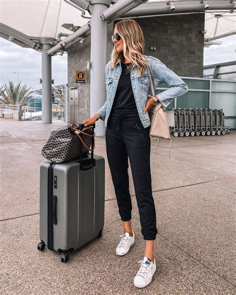 30 Cute And Comfy Travel Outfits For The Plane Train Or Car