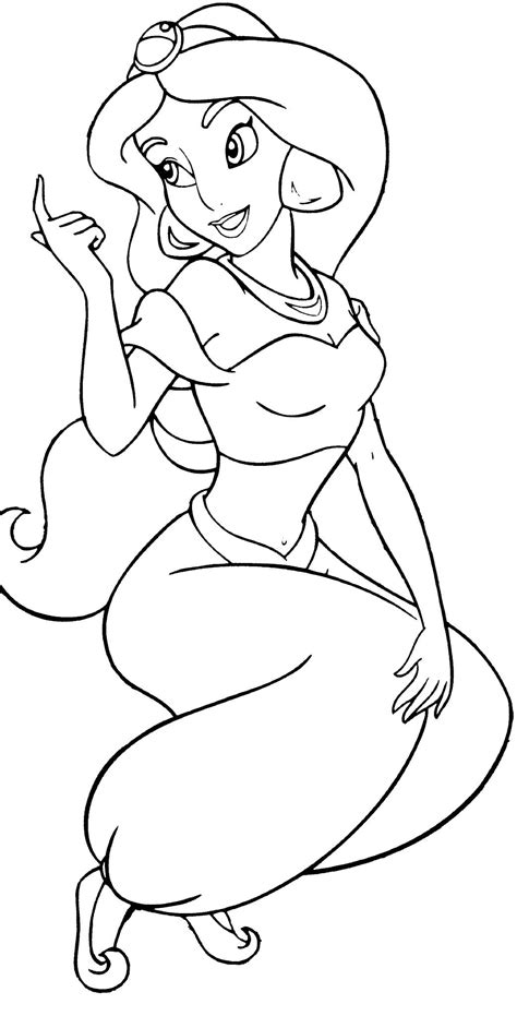 Download #Disney #Jasmine #Coloring page | Disney princess coloring ...