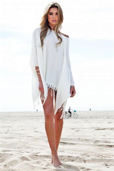 All White Beach Outfit Dresses Images 2022