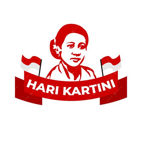 Saludo Hari Kartini Ilustración Con Cinta Roja Png Hari Kartini