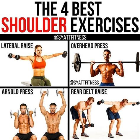 Die Besten Schulterübungen Best Shoulder Workout Arnold Press Rear Delt Lateral Raises