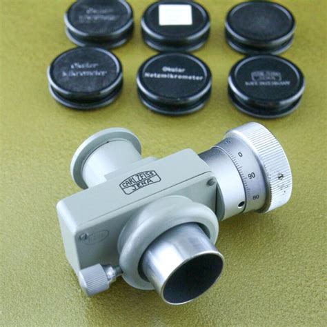 Ocular Micrometer Mikrometer Carl Zeiss Jena Microscope Czj Okular