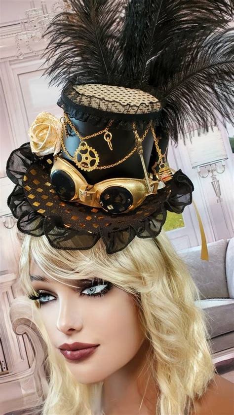 Victorian Steampunk Top Hat Halloween Steampunk Hat Gothic Halloween