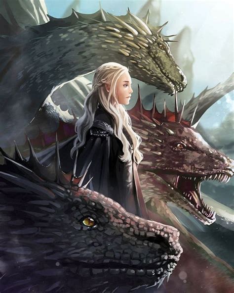 Daenerys Targaryen And Dragons
