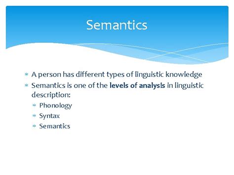 Introduction To Semantics John I Saeed Chapter I