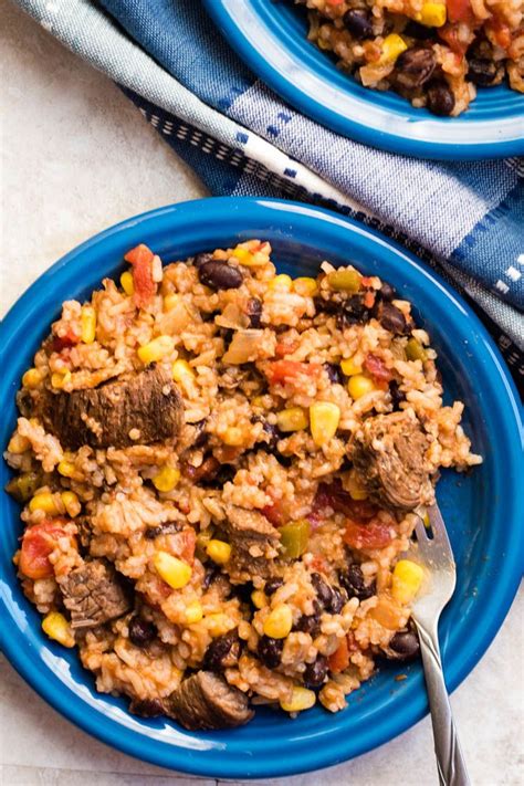 You can also make this in the slow cooker. Instant Pot Spanish Rice with beef sirloin or flank steak ...