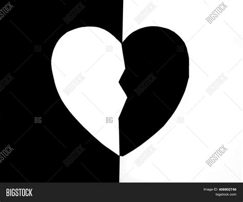 Half Black Half White Image And Photo Free Trial Bigstock