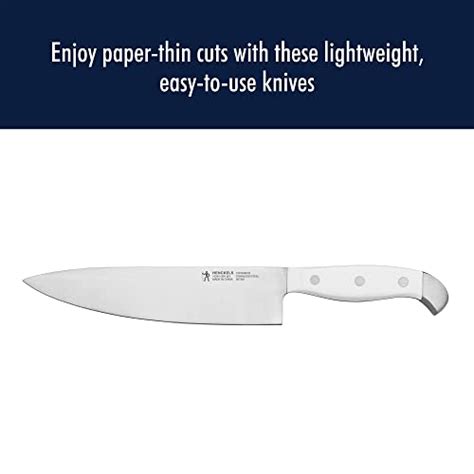 Henckels Statement Razor Sharp 15 Piece White Handle Knife Set With