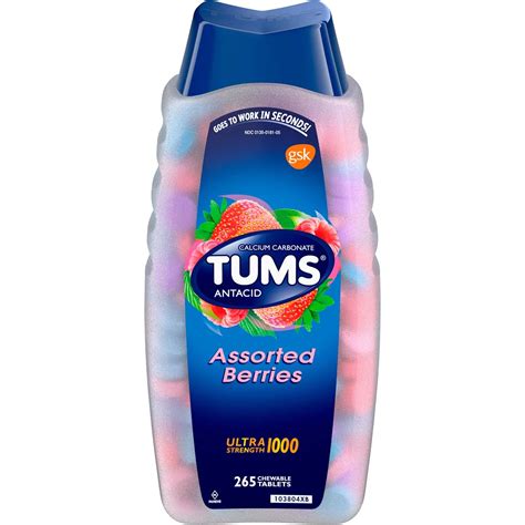 Buy Tums Ultra Assorted Berries 265 S Maximum Strength Ant And Calcium