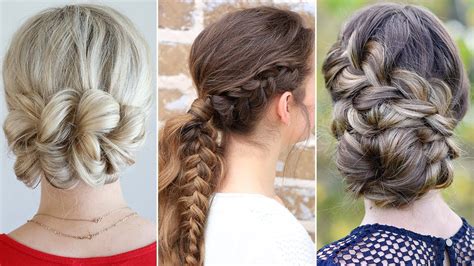 3 Easy Updo Hairstyles For Prom Youtube