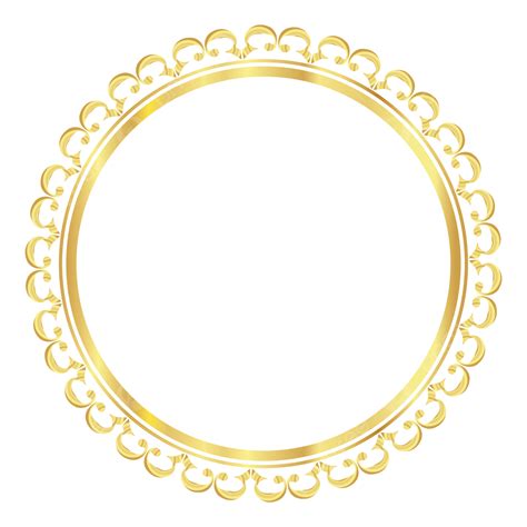 Golden Circle Frame Circle Golden Gold Circle Png And Vector With