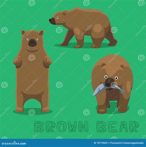 Bear Brown Bear Cartoon Vector Illustration Stock Vector Illustration Of Wildlife Wild 70719669