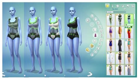 Female Alien Swimwear Set By Menaceman44 At Mod The Sims Sims 4 Updates