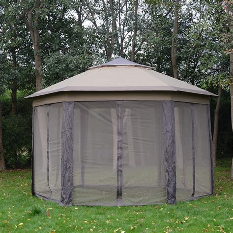 Outsunny M Hexagon Patio Gazebo Canopy Party Tent W Hot Sex Picture