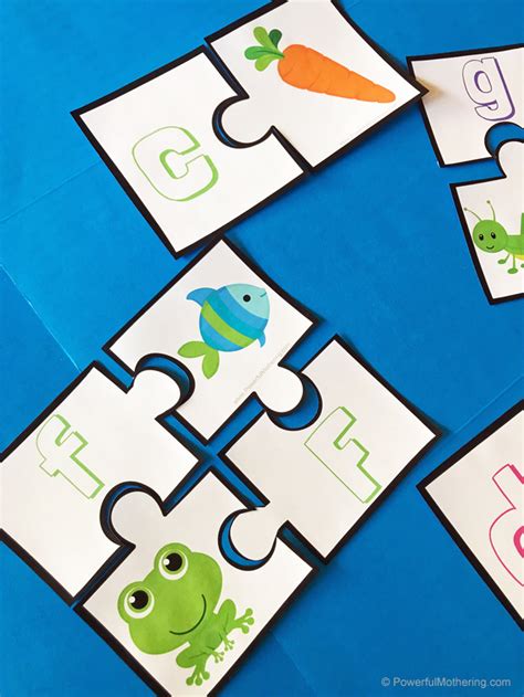 Printable Alphabet Matching Puzzles For Preschoolers