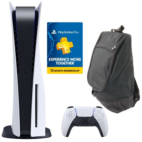 Buy Playstation 5 Console With 12 Month Ps Card And Carry Bagps5 Disc