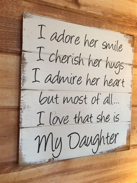 My Daughter I Adore Her Smiles I Cherish Her Hugs Boys Room Etsy My