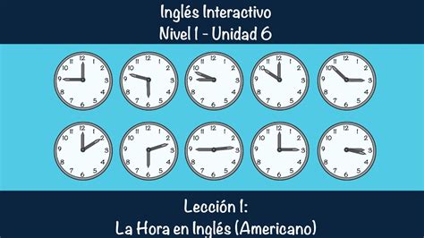 Ejercicios De La Hora En Ingles Para Niños Actividad Del Niño