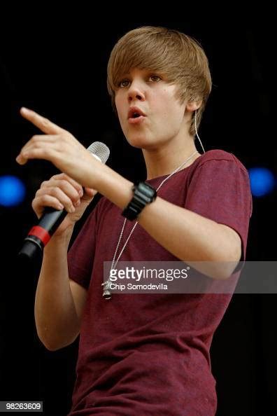 Canadian Pop Star Justin Bieber Performs During The Easter Egg Roll