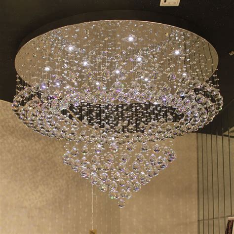 2014 china light good price ul ce lighting fixture led flush mount ceiling light fixtures. Large Flush mount crystal ceiling chandelier Lighting ...