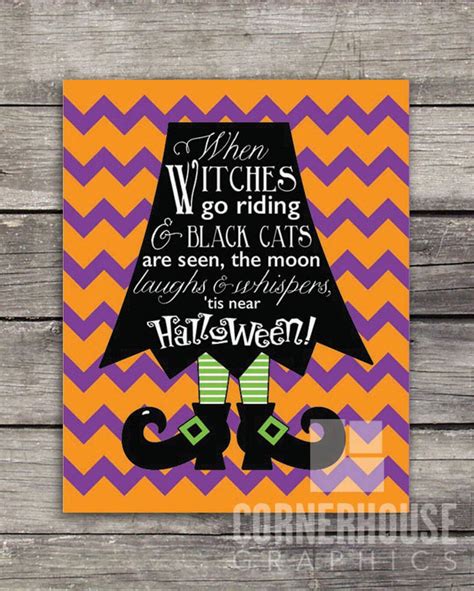 when witches go riding and black cats are seen the moon laughs etsy