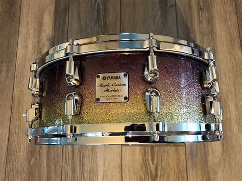Yamaha Maple Custom Absolute Purple Fade 55x14 Snare Drum Reverb
