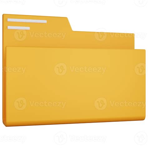 3d Rendering Yellow Folder Empty Isolated 8924785 Stock Photo At Vecteezy