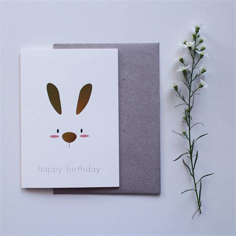 Happy Bunny Birthday Birthday Card Bunny Rabbit Happy