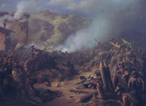 The Storming Of The Camp Of Lodrone Painting Friedrich Alois Schönn