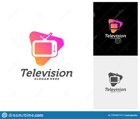 Media Tv Creative Logo Concepts Play Television Logo Design Abstract
