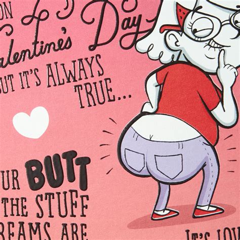 Love You And Your Butt Funny Pop Up Valentines Day Card Greeting