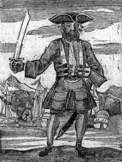 Blackbeard Edward Teach Famous Caribbean Pirate