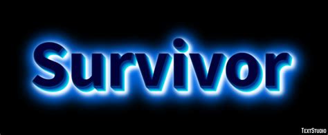 Survivor Text Effect And Logo Design Word Textstudio