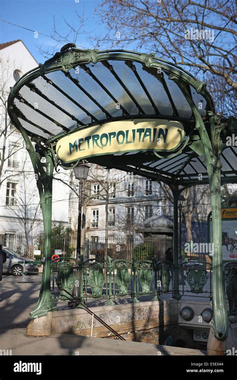 France Paris 18e Montmartre Station De Metro Abbesses Architecte