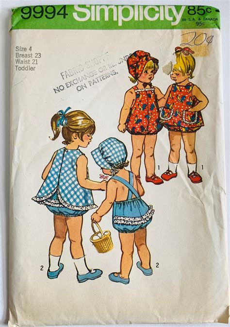 Dollmaking Patterns Doll Making Pinafore And Bonnet Sewing Pattern Size