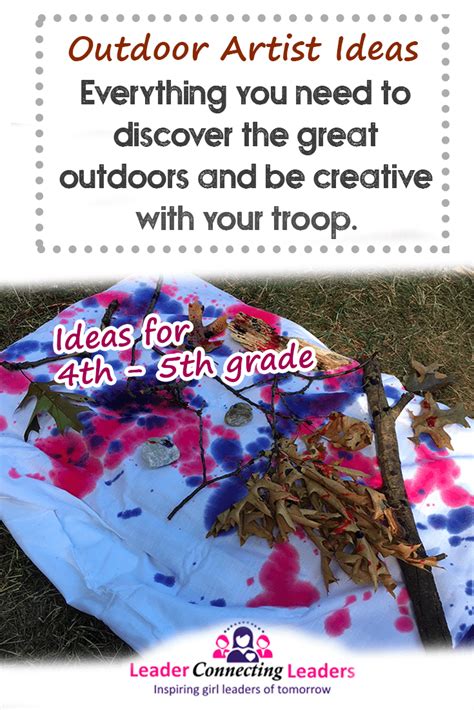 5 Fun Activities To Earn The Junior Outdoor Art Explorer Badge Leader