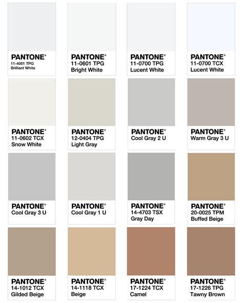 Pantone Color White