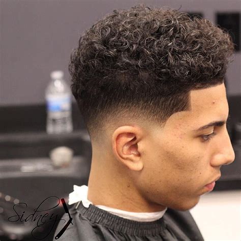 Another way to flaunt your manly curls is to let them grow to medium length. Curls/ Tight Drop Skin Fade | Curly hair styles, Curly ...