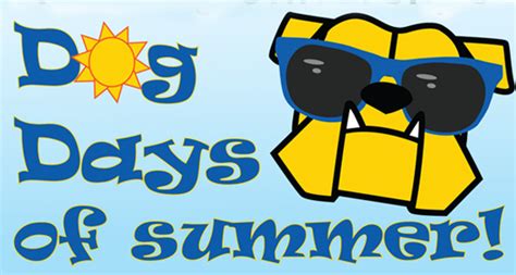 For many, the dog days, evoke those summer days that are so devastatingly hot that even dogs would lie around on the asphalt, panting. Oh hours / And hours / Like the dog years of the day - Oh ...