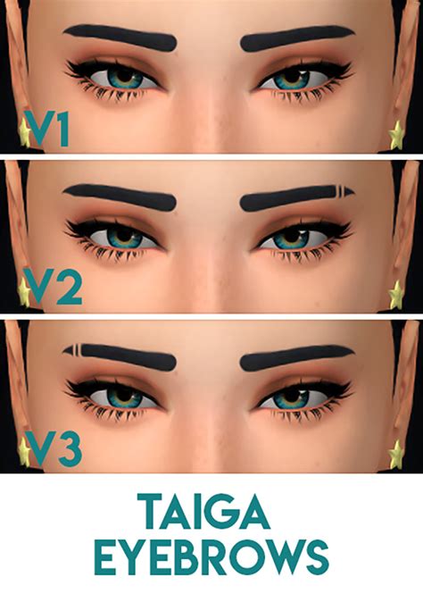 The Sims 4 Thick Maxis Match Eyebrows Mazcatalog