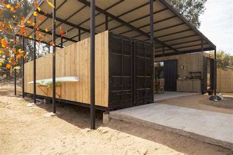 Simple Shipping Container Home Built With 2x40 Ft Containers And