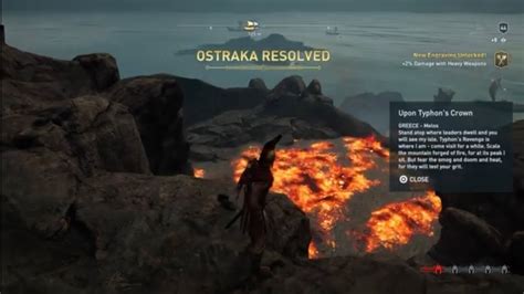 Assassins Creed Odyssey Ainigmata Ostraka Upon Typhons Crown Location