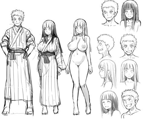 Uzumaki Naruto And Hyuuga Hinata Naruto And 1 More Drawn By 774