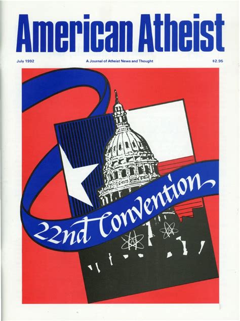 American Atheist Magazine July 1992 Atheism Freethought